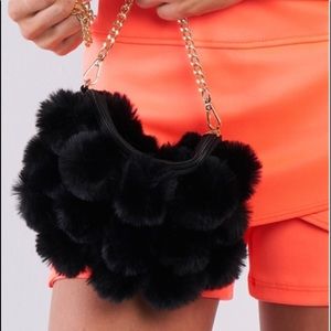 Brand New ⚫️Black Faux Fur Crossbody Bag